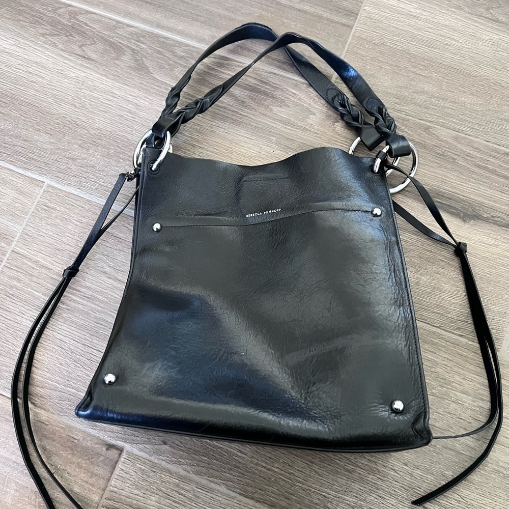 Rebecca Minkoff Black leather tote bag